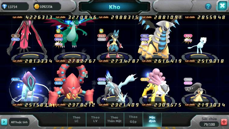 Mã : #TTS6269 - S1463 - V4 - Ho-oh dynamax Black White bc Kyurem Unvoa Lugia bc qvld bc lati nhiều pet ht