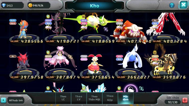 Mã : #TTS6268 - S1455 - V14 - Vua Khiên Bá Chủ Ho-oh bc cặp cá bá chủ nhiều pet huyền thoại
