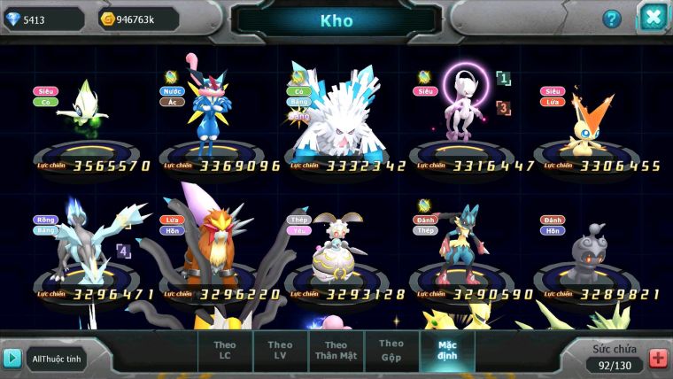 Mã : #TTS6268 - S1455 - V14 - Vua Khiên Bá Chủ Ho-oh bc cặp cá bá chủ nhiều pet huyền thoại