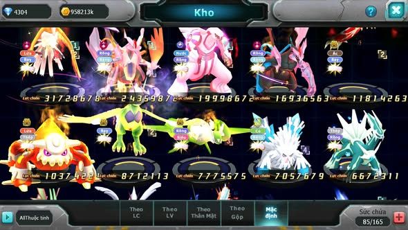 Mã : #TTS6273 - S1216 - Top23 - V11 - Ho-oh & WB Cộng Hưởng Dyanamx Palkia cộng hưởng nhiều pet bá chủ