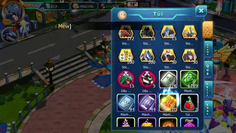 Mã : #TTS6279 - S1512 - Top 11 - V14 - Kiếm Khiên Bá Chủ Tapu Bulu Dyanamx Ho-oh Dyanamx cực bá đạo