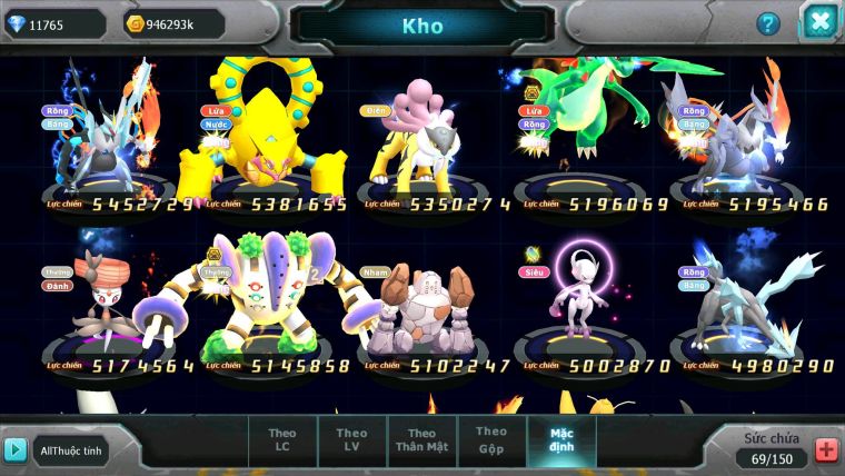 Mã : #TTS6281 - S945 - Top14 - V13 - 900 Sách Ho-oh % Diancie Cộng Hưởng Dyanamx Palkia cộng hưởng nhiều pet bá chủ