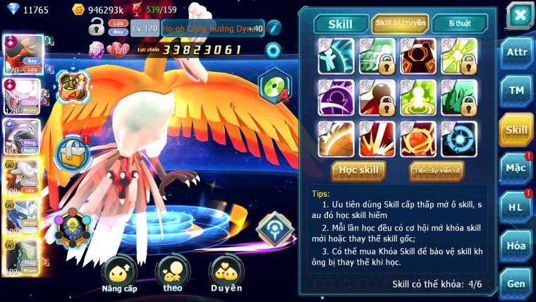 Mã : #TTS6281 - S945 - Top14 - V13 - 900 Sách Ho-oh % Diancie Cộng Hưởng Dyanamx Palkia cộng hưởng nhiều pet bá chủ