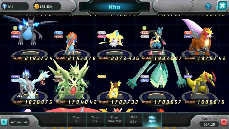 Mã : #TTS6280 - S1255 - V11 - Ho-oh bá chủ dyanamx lugia bá chủ thần gió bc Cặp lati bc