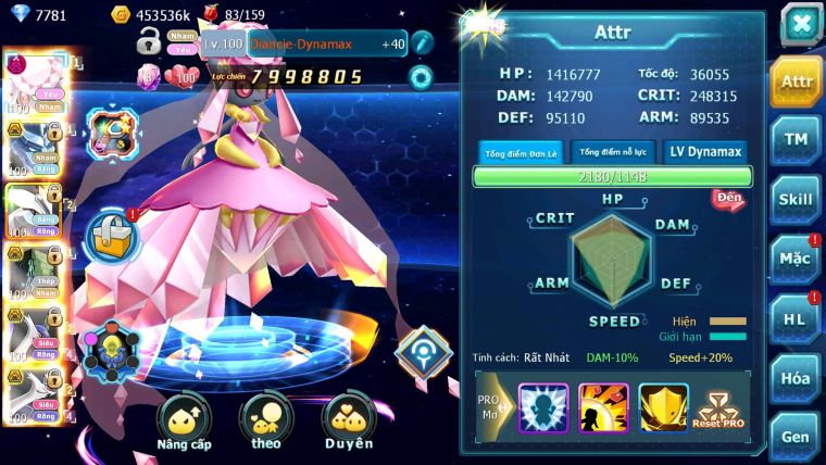 Mã : #TTS6285 - S1739 - V12 - Diancie dyanamx Rắn Băng Bc Sakataka bc Kyurem Cặp lati bc