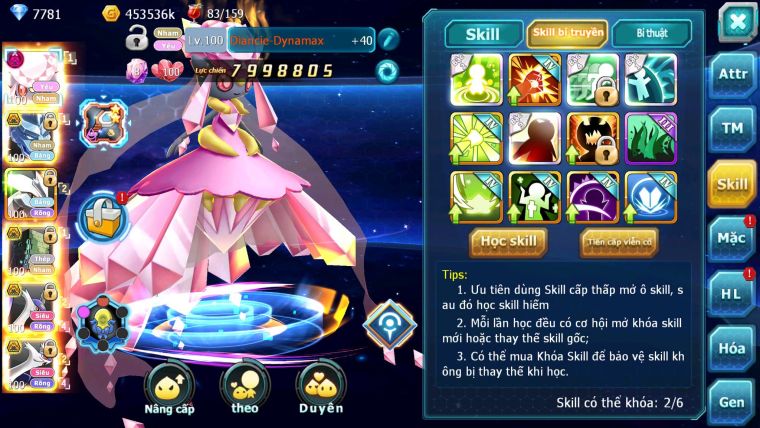 Mã : #TTS6285 - S1739 - V12 - Diancie dyanamx Rắn Băng Bc Sakataka bc Kyurem Cặp lati bc