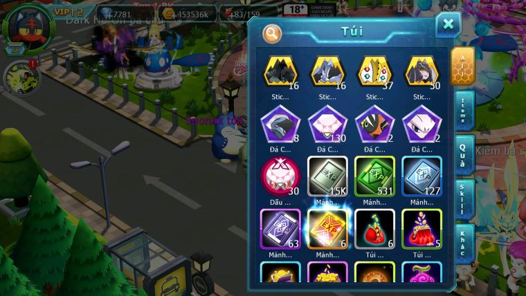 Mã : #TTS6285 - S1739 - V12 - Diancie dyanamx Rắn Băng Bc Sakataka bc Kyurem Cặp lati bc