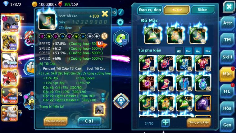 Mã : #TTS6284 - S1090 - V5 - 17K8 KC - Mashadow Dyanamx Giratina bá chủ Kyurem Unvoa nhiều pet ht