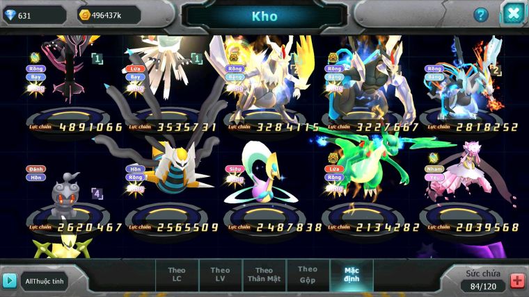 Mã : #TTS6283 - S271 - Rayquaza Ho-oh Kyurem Unvoa White Black Bá Chủ