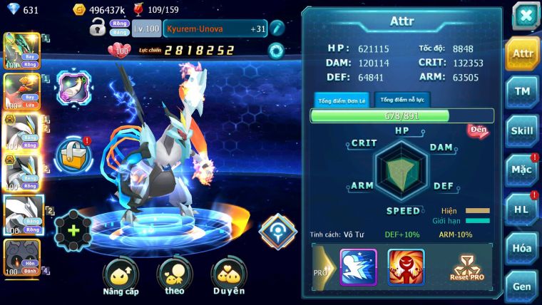 Mã : #TTS6283 - S271 - Rayquaza Ho-oh Kyurem Unvoa White Black Bá Chủ