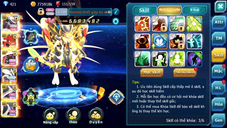 Mã : #TTS6287 - S1163 - V3 - Mew giáp bá chủ Qvld bc Tapu lele Kyurem Cặp Lati bá chủ