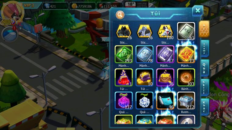 Mã : #TTS6287 - S1163 - V3 - Mew giáp bá chủ Qvld bc Tapu lele Kyurem Cặp Lati bá chủ