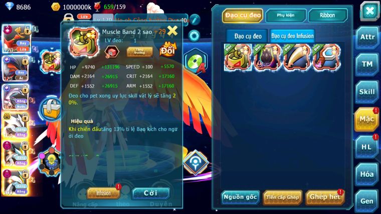 Mã : #TTS6296 - S1253 - Top5- V14 - Ho-oh Cộng Hưởng Dynamax LC Khủng Yvetal & Palkia cộng hưởng Kyurem Unvoa Bá Chủ ( Nạp 10tr ) - WB Dynamax