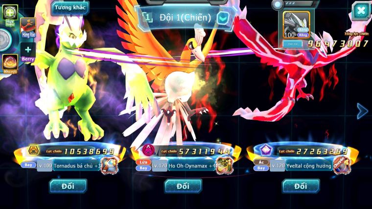 Mã : #TTS6296 - S1253 - Top5- V14 - Ho-oh Cộng Hưởng Dynamax LC Khủng Yvetal & Palkia cộng hưởng Kyurem Unvoa Bá Chủ ( Nạp 10tr ) - WB Dynamax