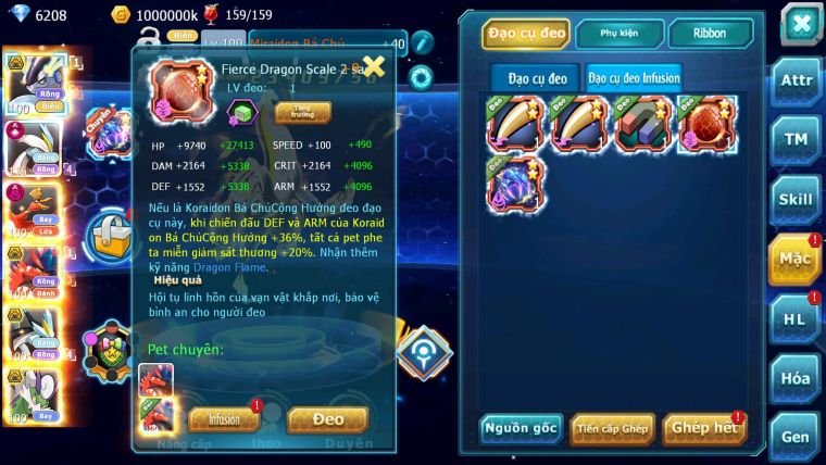 Mã : #TTS6299 - S1683 - Top20  V15 - Miradon & Koraidon Bá CHủ White cộng hưởng dyanamx Ho-oh dyanamx Black bc nhiều pet ht