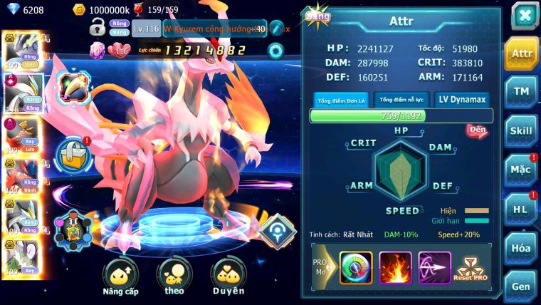 Mã : #TTS6299 - S1683 - Top20  V15 - Miradon & Koraidon Bá CHủ White cộng hưởng dyanamx Ho-oh dyanamx Black bc nhiều pet ht