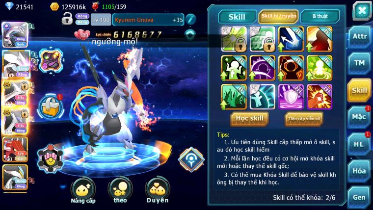 Mã : #TTS6311 - S1688 - V6 - 21K KC Palkia cộng hưởng full ss Kyurem Unvoa Cặp Lati bc nhiều pet ht