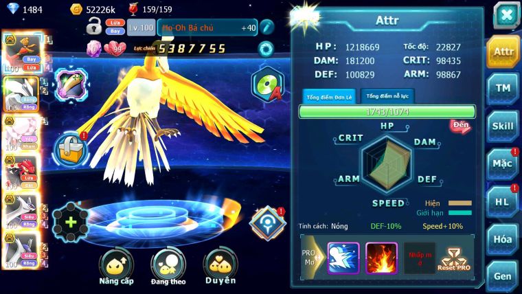 Mã : #TTS6310 - S1449 - V5 - Ho-oh Bá Chủ Kyurem Unvoa Diancie Bc Groudon bc cặp lati bc