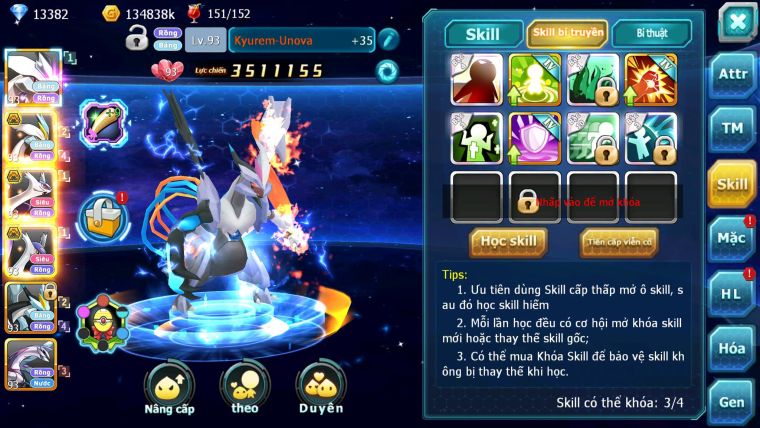 Mã : #TTS6308 - S1829 - V8 - 13K KC - 1K3 Sách Kyurem Unvoa White bá chủ cặp lati bc quá êm