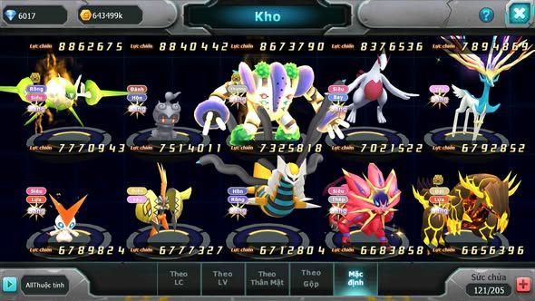 Mã : #TTS6312 - S944 - Top6 - V16 - Kiếm Khiên Bá Chủ Sáng Thế Bá Chủ Ho-oh WB Cộng hưởng dyanamx