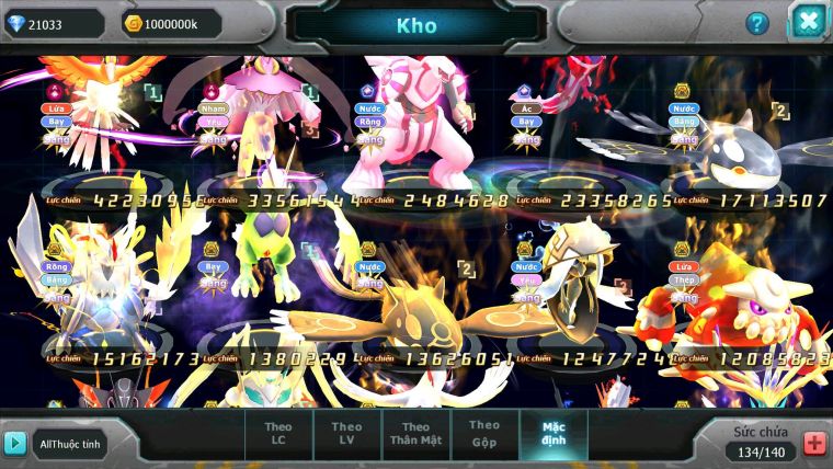 Mã : #TTS6502 - S905 - V13 - BXH: 5 All - 21K Kc Ho-oh & Diancie CHD , Yvetal & Palkia CH Form 3 Team Hot Meta