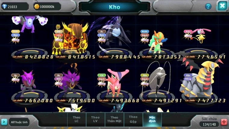 Mã : #TTS6502 - S905 - V13 - BXH: 5 All - 21K Kc Ho-oh & Diancie CHD , Yvetal & Palkia CH Form 3 Team Hot Meta