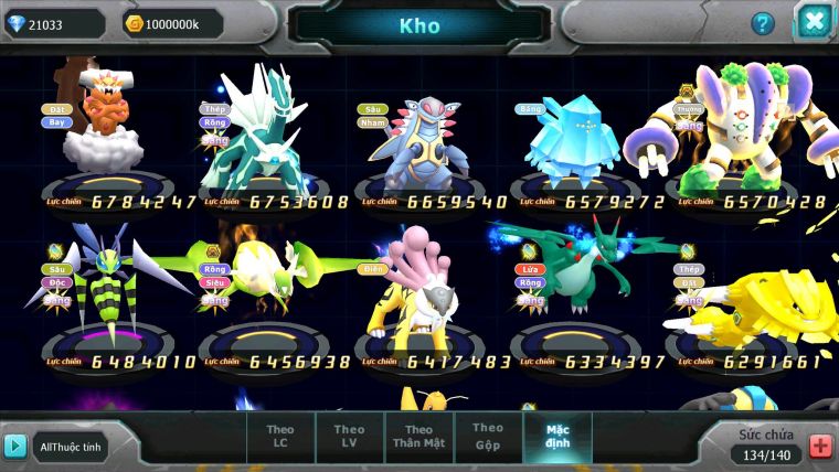 Mã : #TTS6502 - S905 - V13 - BXH: 5 All - 21K Kc Ho-oh & Diancie CHD , Yvetal & Palkia CH Form 3 Team Hot Meta