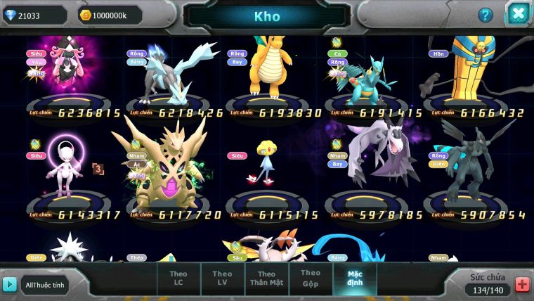 Mã : #TTS6502 - S905 - V13 - BXH: 5 All - 21K Kc Ho-oh & Diancie CHD , Yvetal & Palkia CH Form 3 Team Hot Meta