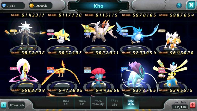 Mã : #TTS6502 - S905 - V13 - BXH: 5 All - 21K Kc Ho-oh & Diancie CHD , Yvetal & Palkia CH Form 3 Team Hot Meta