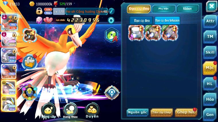 Mã : #TTS6502 - S905 - V13 - BXH: 5 All - 21K Kc Ho-oh & Diancie CHD , Yvetal & Palkia CH Form 3 Team Hot Meta