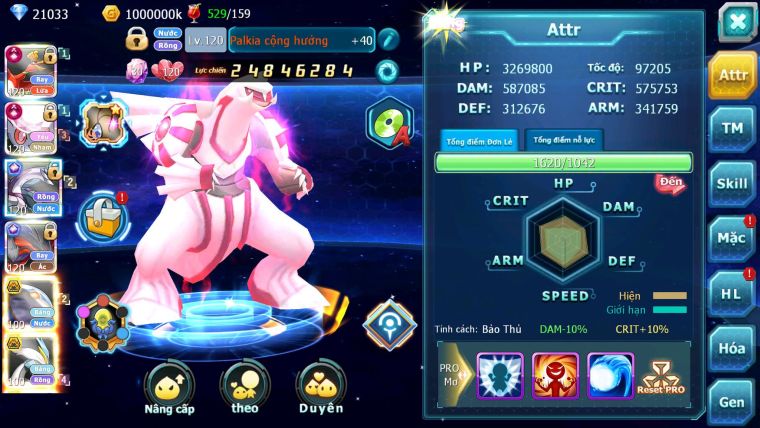 Mã : #TTS6502 - S905 - V13 - BXH: 5 All - 21K Kc Ho-oh & Diancie CHD , Yvetal & Palkia CH Form 3 Team Hot Meta