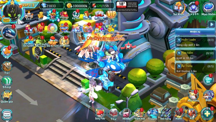 Mã : #TTS6502 - S905 - V13 - BXH: 5 All - 21K Kc Ho-oh & Diancie CHD , Yvetal & Palkia CH Form 3 Team Hot Meta
