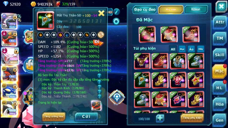 Mã : #TTS6501 - S1046 - V15 - BXH : 1 All Palkia CH - Diancie & Ho-oh CHD Yvetal Kyogre WB BC Đua Cực Ngon