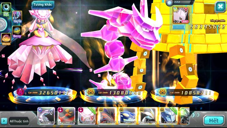 Mã : #TTS6501 - S1046 - V15 - BXH : 1 All Palkia CH - Diancie & Ho-oh CHD Yvetal Kyogre WB BC Đua Cực Ngon