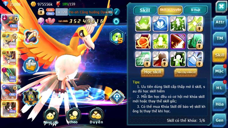 Mã : #TTS6503 - S1322 - V15 - BXH : 23 - 1K2 Sách - 21K KC - Ho-oh CHD Yvetal CH Kiếm &Khiên Bá Chủ Ray Dymax Zflare BC