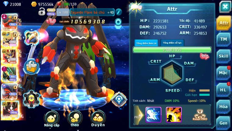 Mã : #TTS6503 - S1322 - V15 - BXH : 23 - 1K2 Sách - 21K KC - Ho-oh CHD Yvetal CH Kiếm &Khiên Bá Chủ Ray Dymax Zflare BC