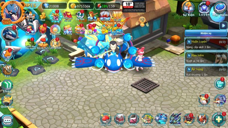 Mã : #TTS6503 - S1322 - V15 - BXH : 23 - 1K2 Sách - 21K KC - Ho-oh CHD Yvetal CH Kiếm &Khiên Bá Chủ Ray Dymax Zflare BC