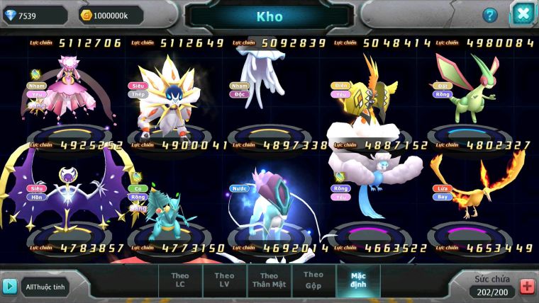 Mã : #TTS6505 - S1165 - V15 - BXH : 8 - 2K5 Sách WB& Ho-oh CHD Ray Bá Chủ Drak ho-oh Bc Nhiều Pet HT BC