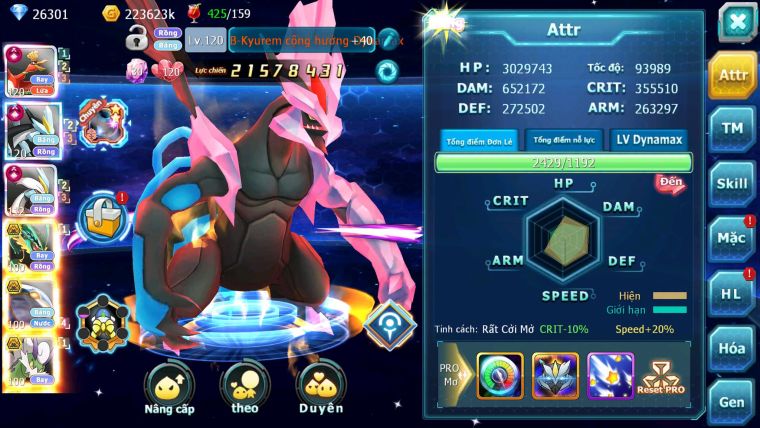 Mã : #TTS6507 - S1235 - BXH : 12 Ho-oh WB CHD Rayquaza BC Cặp Cá Yvetal Thần Gió BC