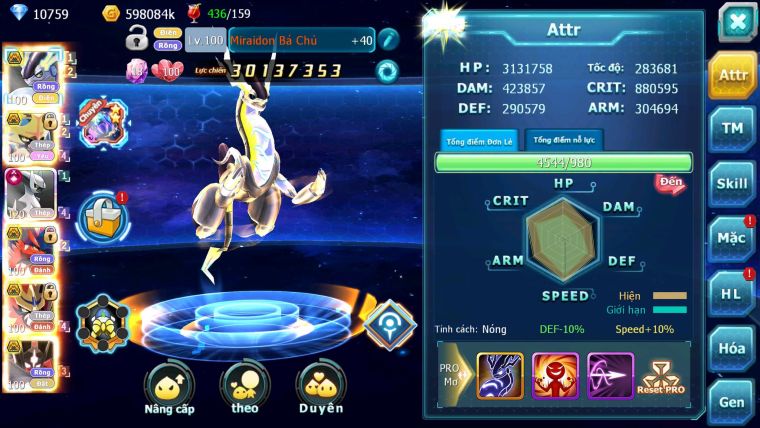 Mã : #TTS6510 - S1734 - V16 - BXH : 5PK -  Miraidon & Koraidon & Kiếm & Khiên & Zflare Pet Bá Chủ Hot Meta Arc Thép CHD