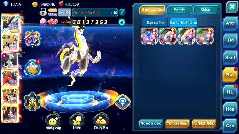 Mã : #TTS6510 - S1734 - V16 - BXH : 5PK -  Miraidon & Koraidon & Kiếm & Khiên & Zflare Pet Bá Chủ Hot Meta Arc Thép CHD