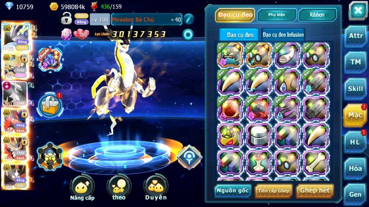 Mã : #TTS6510 - S1734 - V16 - BXH : 5PK -  Miraidon & Koraidon & Kiếm & Khiên & Zflare Pet Bá Chủ Hot Meta Arc Thép CHD