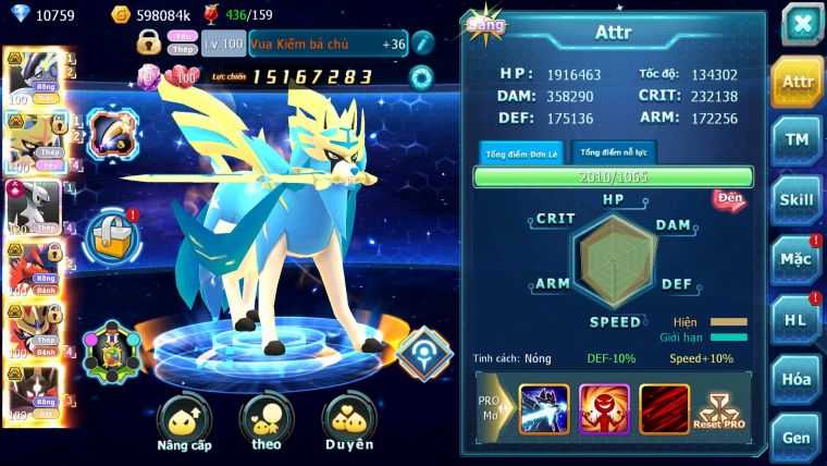 Mã : #TTS6510 - S1734 - V16 - BXH : 5PK -  Miraidon & Koraidon & Kiếm & Khiên & Zflare Pet Bá Chủ Hot Meta Arc Thép CHD