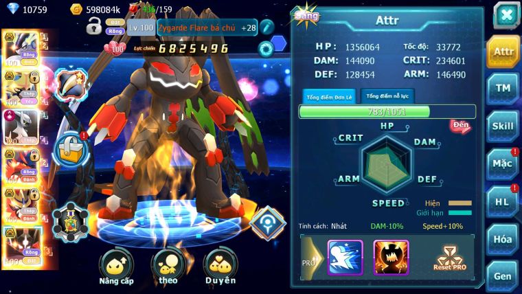 Mã : #TTS6510 - S1734 - V16 - BXH : 5PK -  Miraidon & Koraidon & Kiếm & Khiên & Zflare Pet Bá Chủ Hot Meta Arc Thép CHD