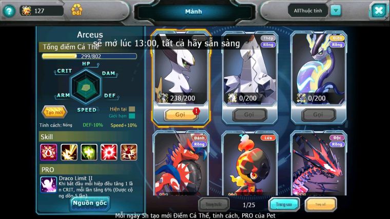 Mã : #TTS6510 - S1734 - V16 - BXH : 5PK -  Miraidon & Koraidon & Kiếm & Khiên & Zflare Pet Bá Chủ Hot Meta Arc Thép CHD