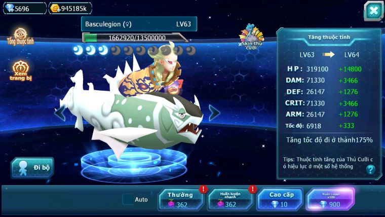Mã : #TTS6514 - S454 - BXH: 4 - V15 - White & Ho-oh CHD Ray Bc Meganec Hoopa Bá Chủ Nhiều Pet Bá Chủ