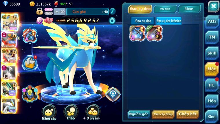Mã : #TTS6513 - S1350 - V15 - BXH : 20 - PK Cực Khỏe - 300M Arc CH 55K Kc Kiếm & Khiên Bc Ho-oh CHD Arc Thép Dynamax Rayquaza Bc