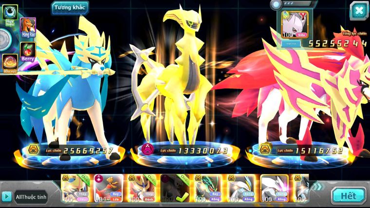 Mã : #TTS6513 - S1350 - V15 - BXH : 20 - PK Cực Khỏe - 300M Arc CH 55K Kc Kiếm & Khiên Bc Ho-oh CHD Arc Thép Dynamax Rayquaza Bc