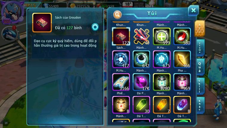 Mã : #TTS6513 - S1350 - V15 - BXH : 20 - PK Cực Khỏe - 300M Arc CH 55K Kc Kiếm & Khiên Bc Ho-oh CHD Arc Thép Dynamax Rayquaza Bc