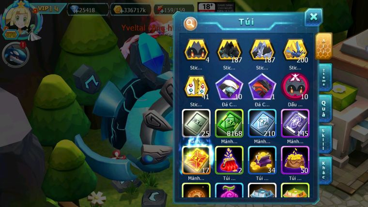 Mã : #TTS6511 - S1069 - V14 - BXH : 4 25K Kc - Ho-oh & Diancie CHD Yvetal Ch Kyurem Unvoa WB Bc Qá ngon